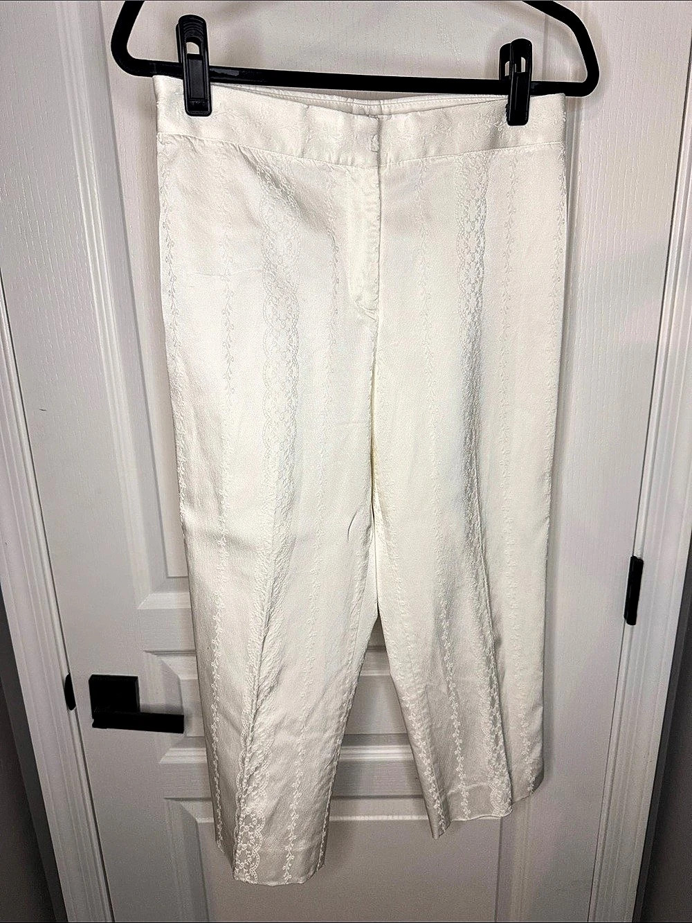 Elie Tahari Fleur Lace Pant White Pants Size 8P